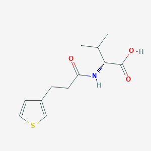 (2R)-3-methyl-2-(3-thiophen-3-ylpropanoylamino)butanoic acid