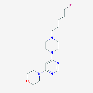 4-[6-[4-(5-Fluoropentyl)piperazin-1-yl]pyrimidin-4-yl]morpholine