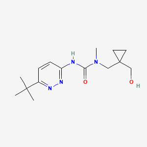 3-(6-Tert-butylpyridazin-3-yl)-1-[[1-(hydroxymethyl)cyclopropyl]methyl]-1-methylurea