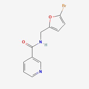 molecular formula C11H9BrN2O2 B6623519 N-[(5-bromofuran-2-yl)methyl]pyridine-3-carboxamide 