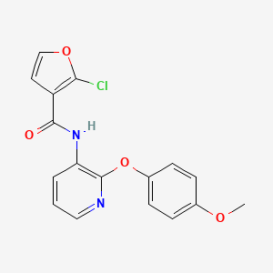 2-chloro-N-[2-(4-methoxyphenoxy)pyridin-3-yl]furan-3-carboxamide