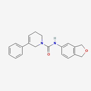 N-(1,3-dihydro-2-benzofuran-5-yl)-5-phenyl-3,6-dihydro-2H-pyridine-1-carboxamide