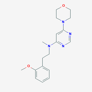 N-[2-(2-methoxyphenyl)ethyl]-N-methyl-6-morpholin-4-ylpyrimidin-4-amine