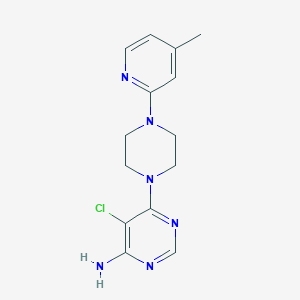 5-Chloro-6-[4-(4-methylpyridin-2-yl)piperazin-1-yl]pyrimidin-4-amine