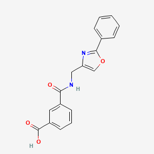 3-[(2-Phenyl-1,3-oxazol-4-yl)methylcarbamoyl]benzoic acid