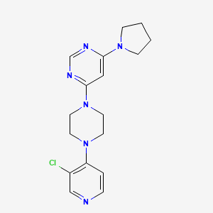 4-[4-(3-Chloropyridin-4-yl)piperazin-1-yl]-6-pyrrolidin-1-ylpyrimidine