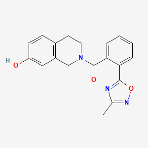 (7-hydroxy-3,4-dihydro-1H-isoquinolin-2-yl)-[2-(3-methyl-1,2,4-oxadiazol-5-yl)phenyl]methanone