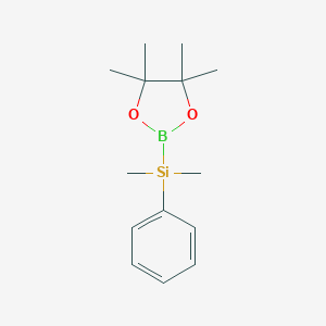 molecular formula C14H23BO2Si B066240 (Dimethylphenylsilyl)boronic acid pinacol ester CAS No. 185990-03-8