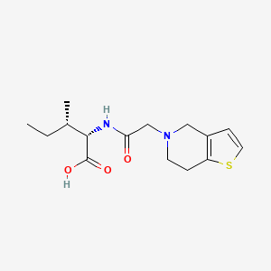 (2S,3S)-2-[[2-(6,7-dihydro-4H-thieno[3,2-c]pyridin-5-yl)acetyl]amino]-3-methylpentanoic acid