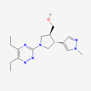 [(3S,4R)-1-(5,6-diethyl-1,2,4-triazin-3-yl)-4-(1-methylpyrazol-4-yl)pyrrolidin-3-yl]methanol
