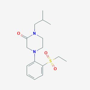 4-(2-Ethylsulfonylphenyl)-1-(2-methylpropyl)piperazin-2-one