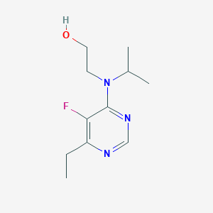 molecular formula C11H18FN3O B6624656 2-[(6-Ethyl-5-fluoropyrimidin-4-yl)-propan-2-ylamino]ethanol 