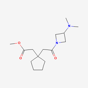 Methyl 2-[1-[2-[3-(dimethylamino)azetidin-1-yl]-2-oxoethyl]cyclopentyl]acetate