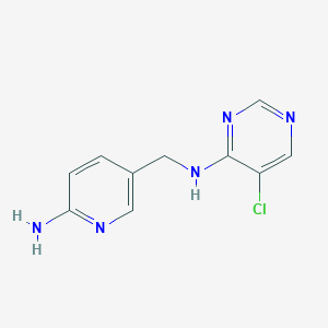 N-[(6-aminopyridin-3-yl)methyl]-5-chloropyrimidin-4-amine