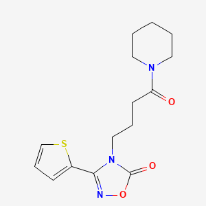 4-(4-Oxo-4-piperidin-1-ylbutyl)-3-thiophen-2-yl-1,2,4-oxadiazol-5-one