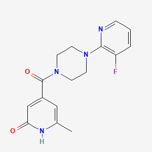 4-[4-(3-fluoropyridin-2-yl)piperazine-1-carbonyl]-6-methyl-1H-pyridin-2-one