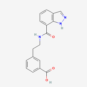 3-[2-(1H-indazole-7-carbonylamino)ethyl]benzoic acid