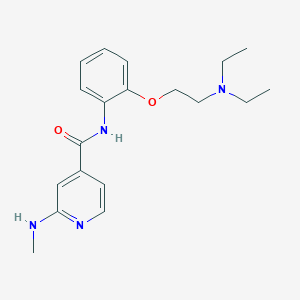 molecular formula C19H26N4O2 B6624784 N-[2-[2-(diethylamino)ethoxy]phenyl]-2-(methylamino)pyridine-4-carboxamide 