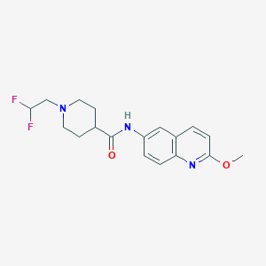 1-(2,2-difluoroethyl)-N-(2-methoxyquinolin-6-yl)piperidine-4-carboxamide