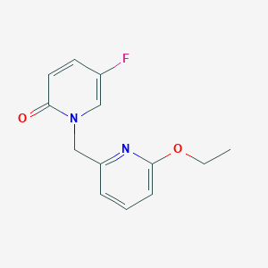 molecular formula C13H13FN2O2 B6624867 1-[(6-Ethoxypyridin-2-yl)methyl]-5-fluoropyridin-2-one 