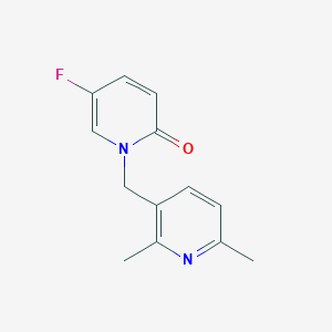 1-[(2,6-Dimethylpyridin-3-yl)methyl]-5-fluoropyridin-2-one