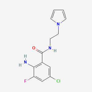 2-amino-5-chloro-3-fluoro-N-(2-pyrrol-1-ylethyl)benzamide