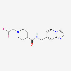 1-(2,2-difluoroethyl)-N-(imidazo[1,2-a]pyridin-7-ylmethyl)piperidine-4-carboxamide