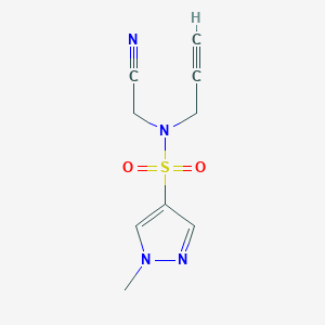 N-(cyanomethyl)-1-methyl-N-prop-2-ynylpyrazole-4-sulfonamide