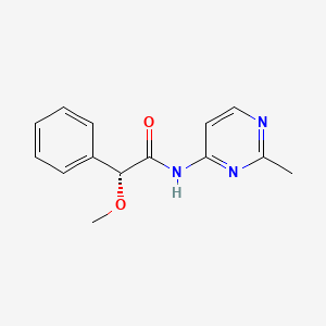 (2R)-2-methoxy-N-(2-methylpyrimidin-4-yl)-2-phenylacetamide