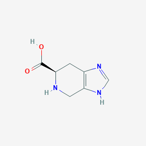 molecular formula C7H9N3O2 B066250 (6R)-4,5,6,7-四氢-3H-咪唑并[4,5-c]吡啶-6-羧酸 CAS No. 189100-50-3