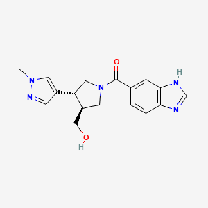 3H-benzimidazol-5-yl-[(3S,4R)-3-(hydroxymethyl)-4-(1-methylpyrazol-4-yl)pyrrolidin-1-yl]methanone