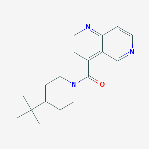 molecular formula C18H23N3O B6625055 (4-Tert-butylpiperidin-1-yl)-(1,6-naphthyridin-4-yl)methanone 