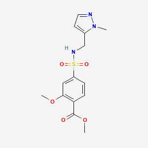 Methyl 2-methoxy-4-[(2-methylpyrazol-3-yl)methylsulfamoyl]benzoate