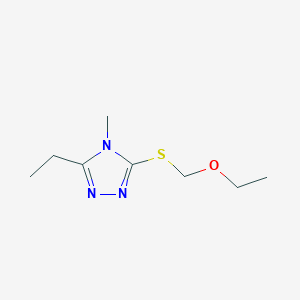 3-(Ethoxymethylsulfanyl)-5-ethyl-4-methyl-1,2,4-triazole