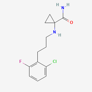 1-[3-(2-Chloro-6-fluorophenyl)propylamino]cyclopropane-1-carboxamide