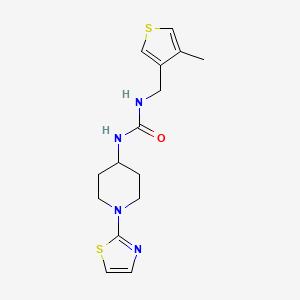 1-[(4-Methylthiophen-3-yl)methyl]-3-[1-(1,3-thiazol-2-yl)piperidin-4-yl]urea