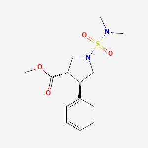 methyl (3S,4R)-1-(dimethylsulfamoyl)-4-phenylpyrrolidine-3-carboxylate