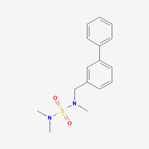 molecular formula C16H20N2O2S B6625160 N-(dimethylsulfamoyl)-N-methyl-1-(3-phenylphenyl)methanamine 