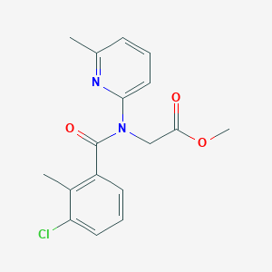 Methyl 2-[(3-chloro-2-methylbenzoyl)-(6-methylpyridin-2-yl)amino]acetate