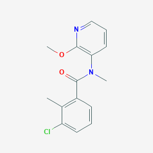 molecular formula C15H15ClN2O2 B6625226 3-chloro-N-(2-methoxypyridin-3-yl)-N,2-dimethylbenzamide 