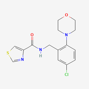 N-[(5-chloro-2-morpholin-4-ylphenyl)methyl]-1,3-thiazole-4-carboxamide