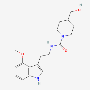 N-[2-(4-ethoxy-1H-indol-3-yl)ethyl]-4-(hydroxymethyl)piperidine-1-carboxamide