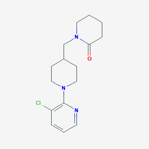 1-[[1-(3-Chloropyridin-2-yl)piperidin-4-yl]methyl]piperidin-2-one