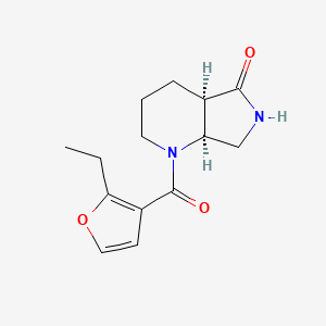 (4aR,7aS)-1-(2-ethylfuran-3-carbonyl)-3,4,4a,6,7,7a-hexahydro-2H-pyrrolo[3,4-b]pyridin-5-one