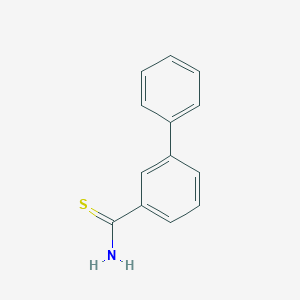 molecular formula C13H11NS B066257 联苯-3-羧硫酰胺 CAS No. 175691-91-5