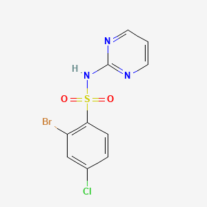 2-bromo-4-chloro-N-pyrimidin-2-ylbenzenesulfonamide