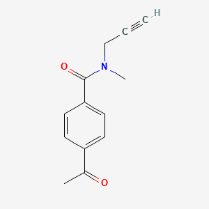 4-acetyl-N-methyl-N-prop-2-ynylbenzamide