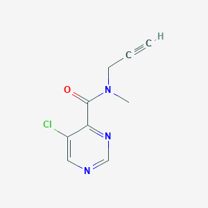 molecular formula C9H8ClN3O B6625961 5-chloro-N-methyl-N-prop-2-ynylpyrimidine-4-carboxamide 