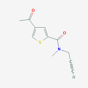 4-acetyl-N-methyl-N-prop-2-ynylthiophene-2-carboxamide