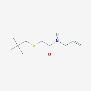2-(2,2-dimethylpropylsulfanyl)-N-prop-2-enylacetamide